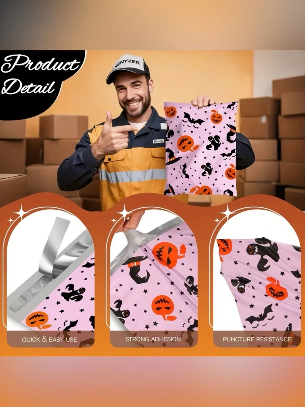 Halloween Polymailers 14.5” x 19” bundle of 10